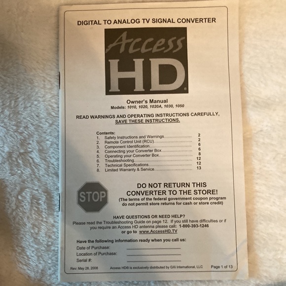 TV Converter with Remote Control   Access HD Digital to Analog also for emergenc - Picture 10 of 13